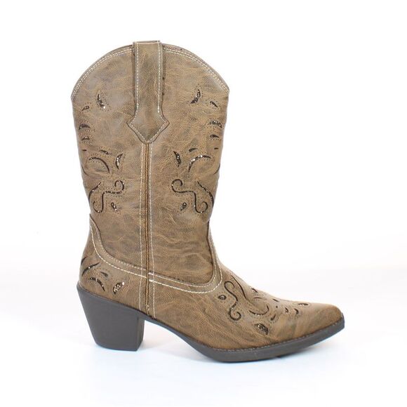 Roper Shoes - Roper Womens Brown Cowboy, Western Boots Size 6.5 Medium (B, M)